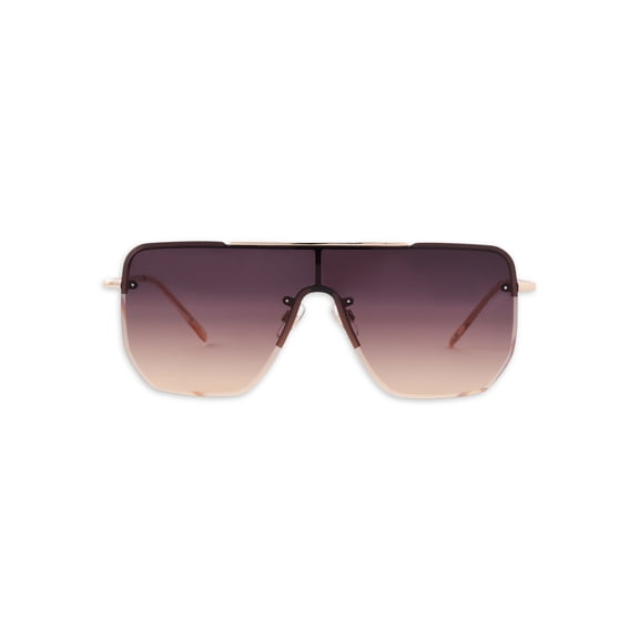 Sofia Vergara Shield Gold Sunglasses