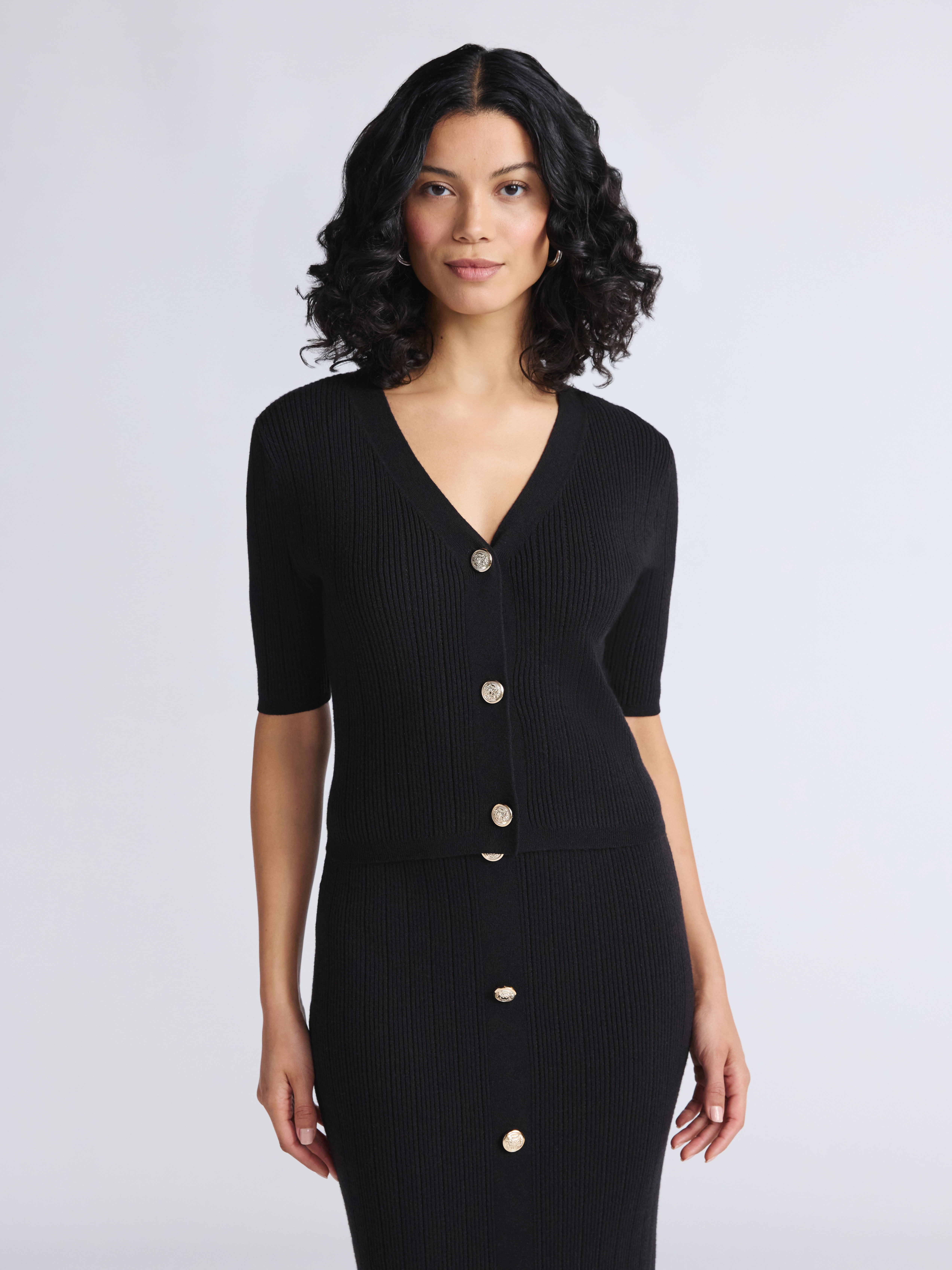Sofia by Sofia Vergara Women's Cardigan Sweater with Short Sleeves, Sizes XS-XXXL