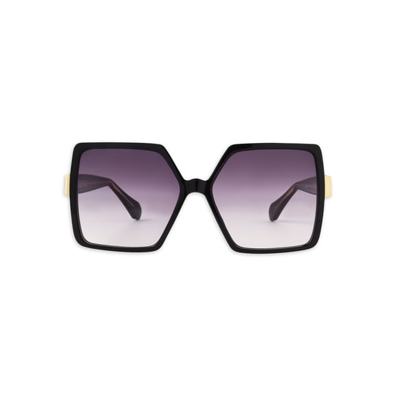Sofia Vergara Square Black Sunglasses