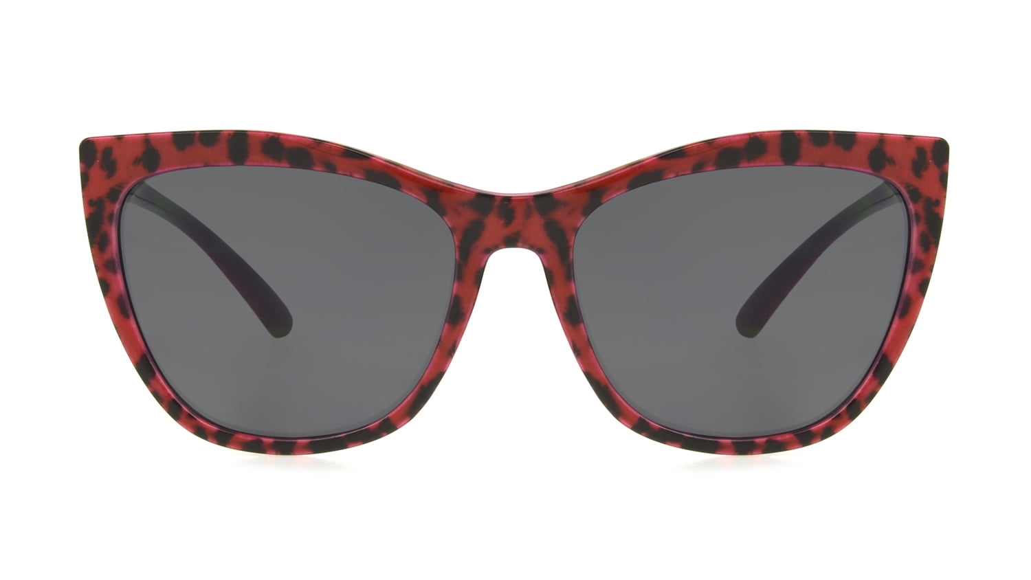 Sofia Vergara X Foster Grant by Sofia Leopard Women's Cat-Eye Sunglasses, Red/Black