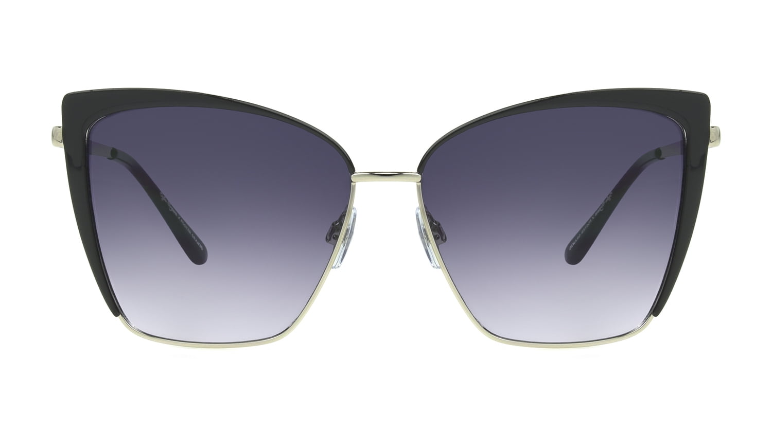 Buy ELEGANTE Men's Square Sunglasses Gold, Black Frame Black Lens,  Polarization ( Medium ) - Pack Of 1 at Amazon.in