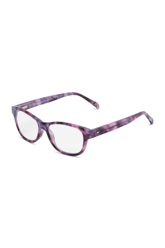 Multi Focus Linda Cat Eye Women Full Rim Reading Glasses, Purple, +1.00