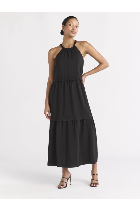 Sofia by Sofia Vergara Women's Braided Maxi Dress, Above Ankle Length, Sizes XS-XXXL