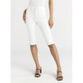 thumbnail image 1 of Sofia by Sofia Vergara Women's and Women's Plus Denim Trouser Capri Pants, Sizes 2-28W, 1 of 5