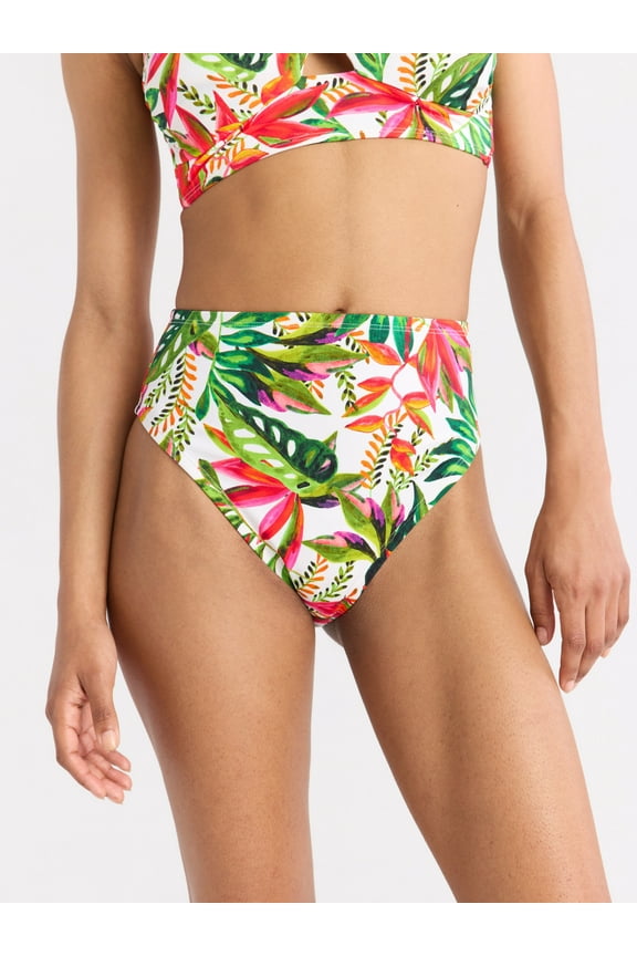 Women's High Waisted Bikini Bottoms, Sizes XS-XL