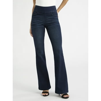 Sofia by Sofia Vergara Women's Melisa Flare High Rise Pull On Jeans, 32.5" Inseam, Sizes 0-20