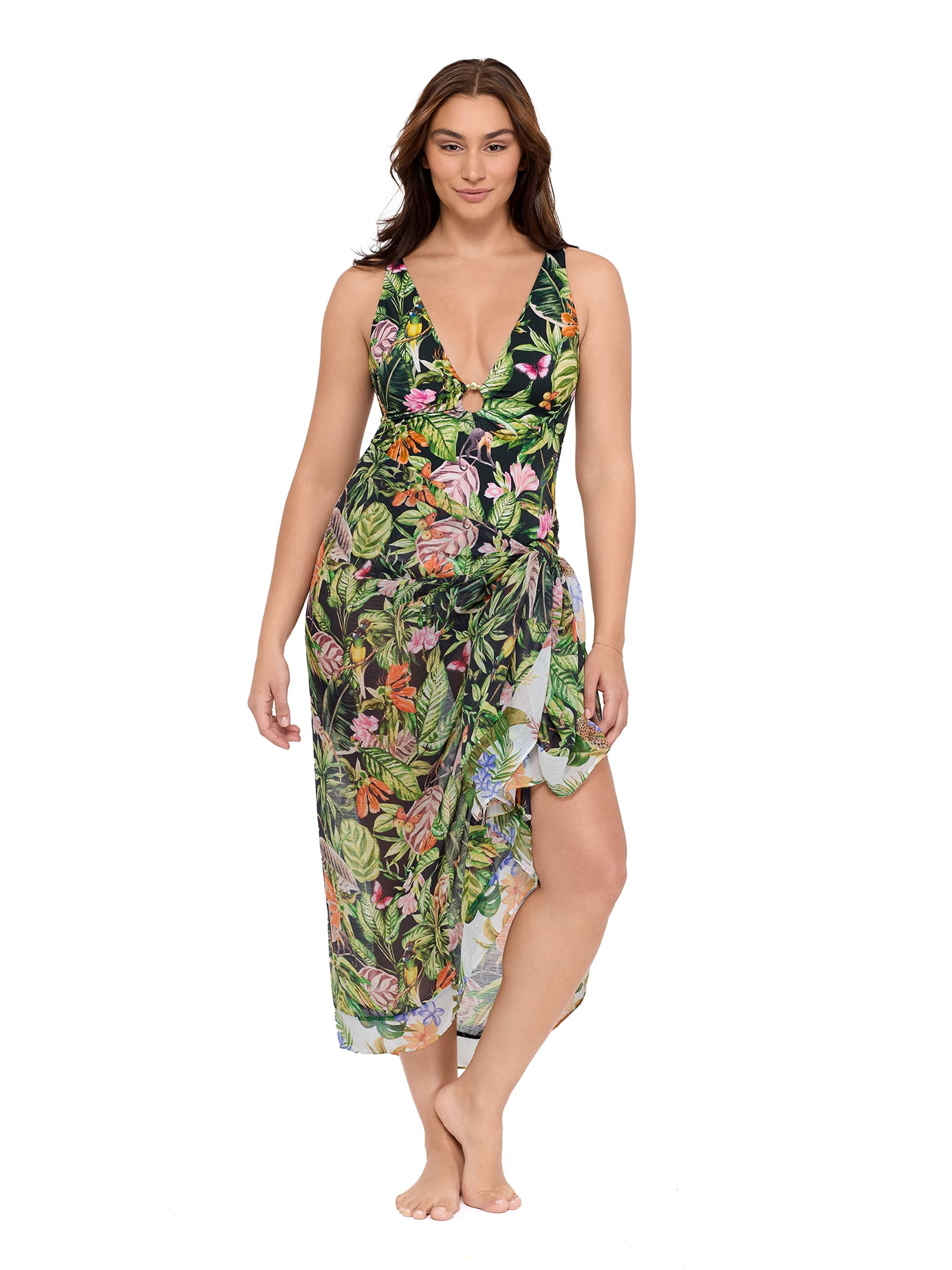 Sofia by Sofia Vergara Women's Cover Up Sarong, One Size