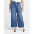 thumbnail image 1 of Sofia by Sofia Vergara Women's and Women's Plus Margot Wide Crop Super High Rise Jeans, Sizes 0-28W, 1 of 5