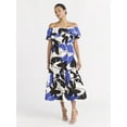 thumbnail image 1 of Sofia by Sofia Vergara Women's Ruffle Off Shoulder Maxi Dress, Above Ankle Length, Sizes XS-XXXL, 1 of 4