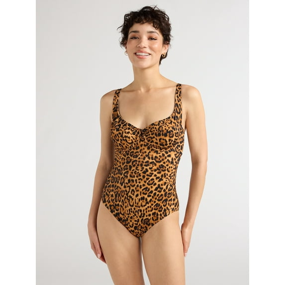 Sofia by Sofia Vergara Women's and Plus Sandra One Piece Swimsuit, Sizes XS-3X, Cups D/DD Available
