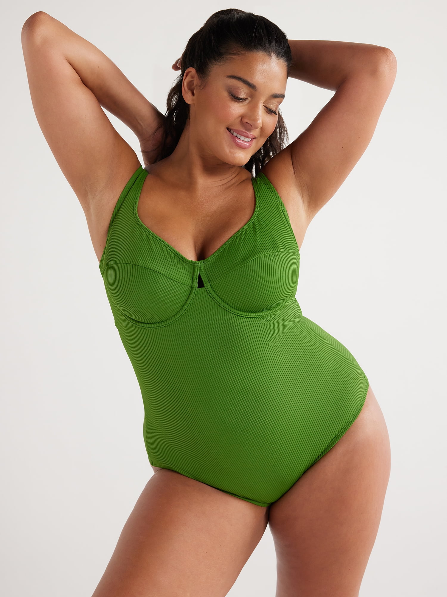 ★SURFEA★ VIVIAN SWIMSUITGREEN Sofia by Sofia Vergara Women's and Plus Sandra One Piece