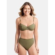 Sofia by Sofia Vergara Women's and Women's Plus Balconette Unerwire Bra Bikini Tops
