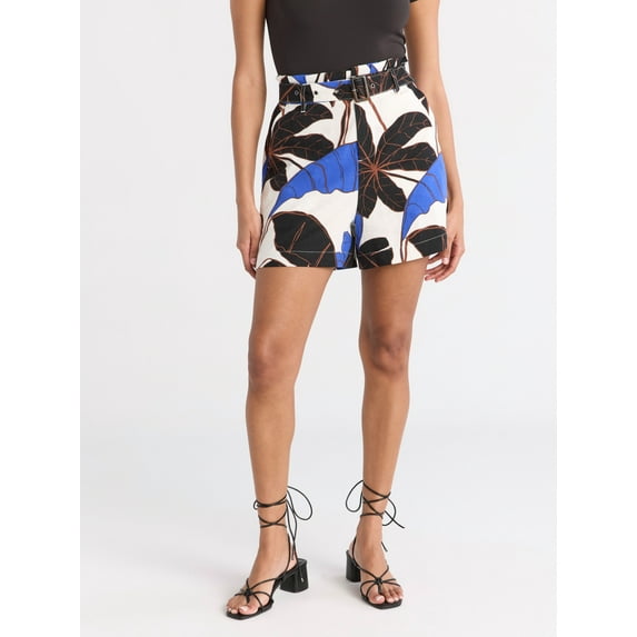 Sofia by Sofia Vergara Women's and Women's Plus Belted Shorts, Sizes 0-28W