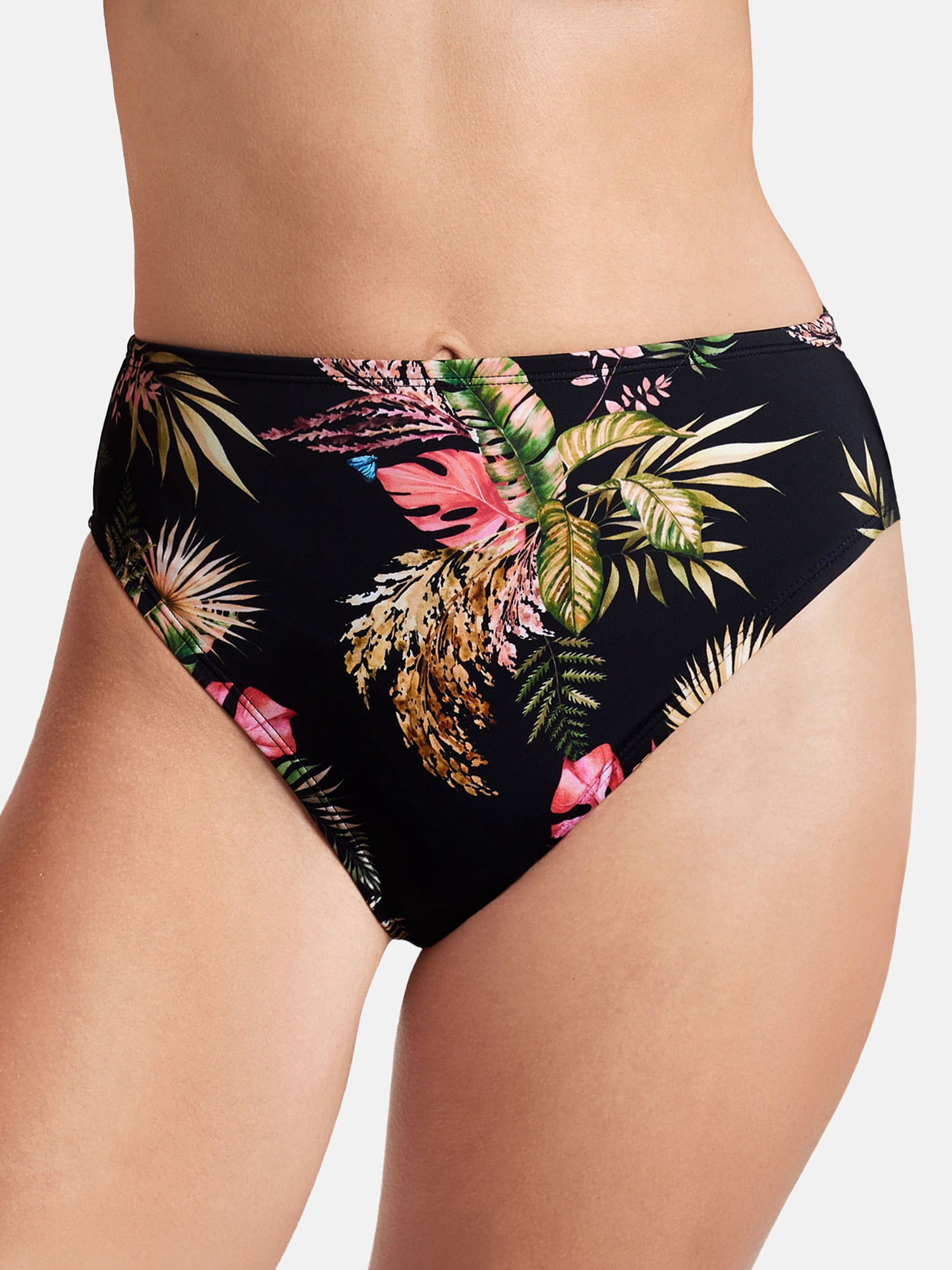 Sofia by Sofia Vergara Women's and Women's Plus Cheeky High Waist Bikini Bottom