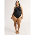 thumbnail image 1 of Sofia by Sofia Vergara Women's and Women's Plus One Shoulder Keyhole One Piece Swimsuit, Sizes XS-3X, 1 of 4