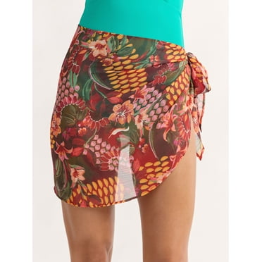 Sofia by Sofia Vergara Women's and Women's Plus Size Sarong, Sizes S/M-1X/2X