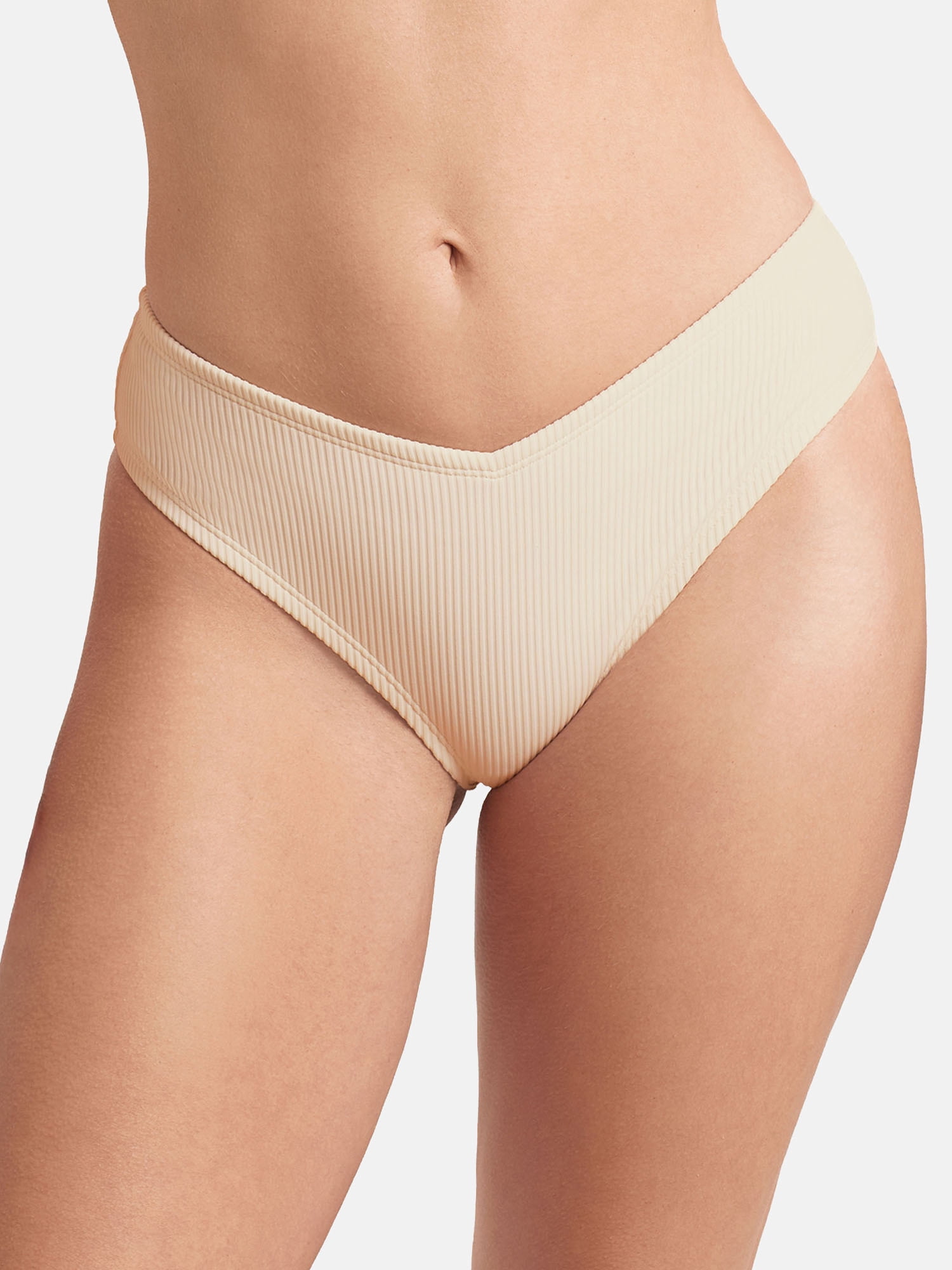 Sofia by Sofia Vergara Women's and Women's Plus V WAIST MIDSTER Bikini Bottom