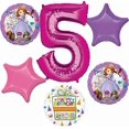 thumbnail image 1 of Sofia the First 5th Birthday Party Supplies Balloon Bouquet Decorations, 1 of 6