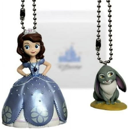 Sofia the First "Amber & Clover the Rabbit" 2 pc. Keychain/Dnagler Set - Limited Availability New