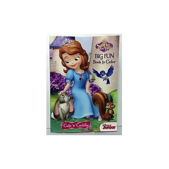 Pre-Owned Sofia the First Big Fun Book to Color ~ Cute & Cuddly Paperback