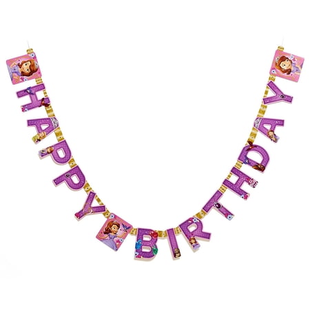 Sofia the First Birthday Party Decoration Banner, 7.59 ft.