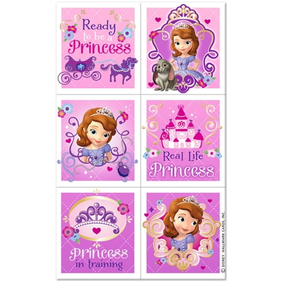 Sofia the First Disney Princess Enchancia Birthday Party Favor Sticker Sheets