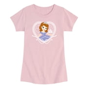 Sofia the First - Sofia Coquette Heart Toddler Girls Toddler Short Sleeve Graphic T-Shirt