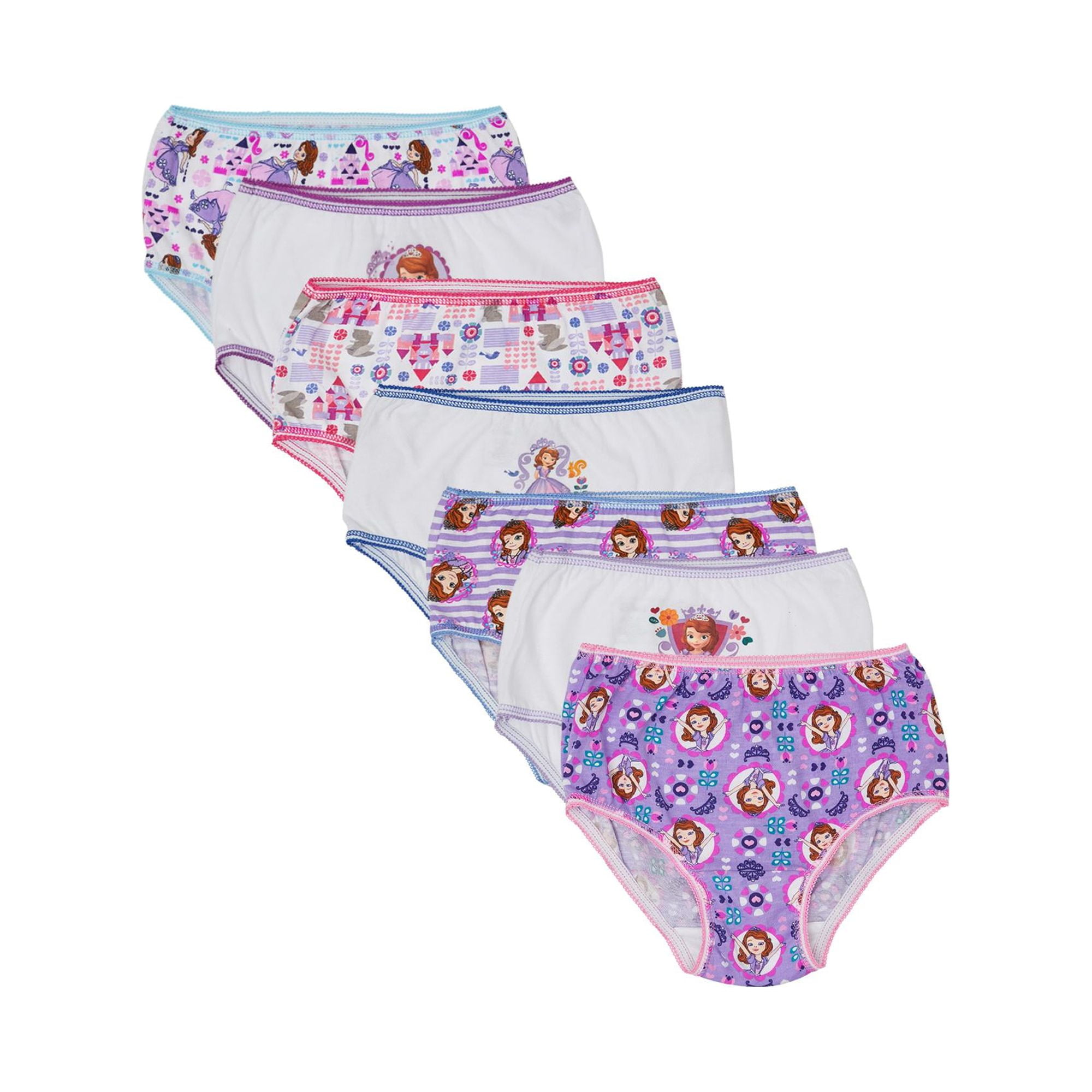 Disney Frozen Toddler Girls 7-pk. Cotton Briefs 4T Blue/purple/white 