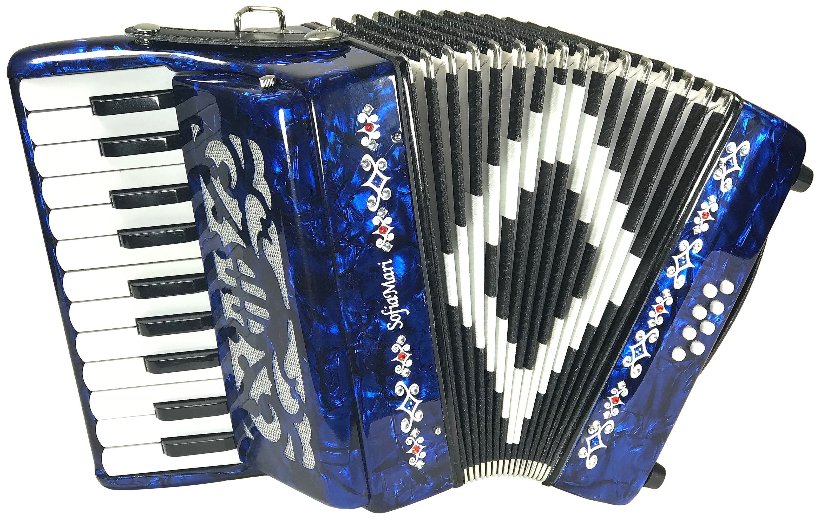 SofiaMari Mini Traveler Accordion in Dark Blue Pearl