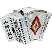 SofiaMari NSM-3412 34-Button 12-Bass Accordion GCF White Pearl