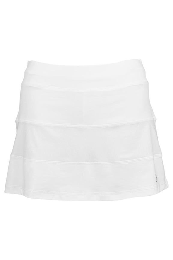 Women`s 13 Inch Tennis Skort White ( MEDIUM White )