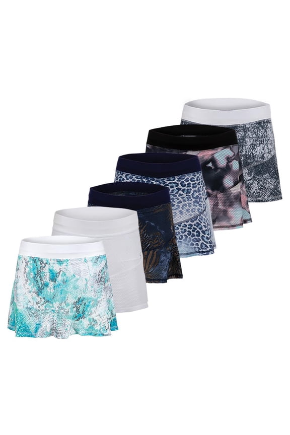 Women`s 14 Inch Tennis Skort (  X-Large Abby  )