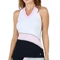 thumbnail image 1 of Sofibella Women`s Reflective Racerback Tennis Tank White (  X-Small   ), 1 of 3