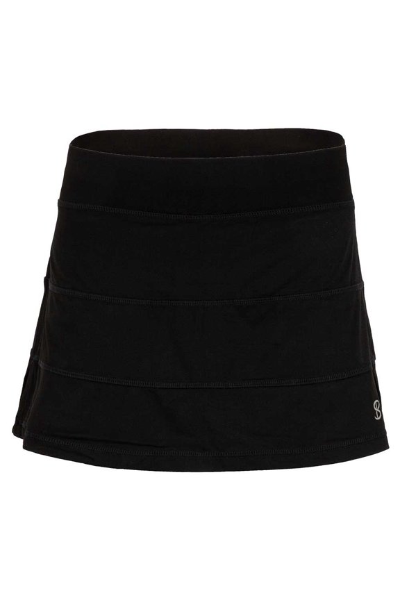 Women`s UV Colors 13 Inch Tennis Skort Black ( MEDIUM )