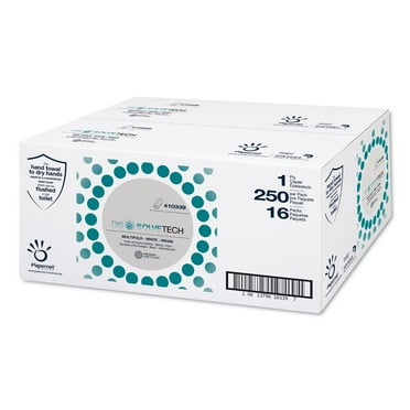 Sofidel Dissolve Tech Paper Towel 9 1/2" x 9 1/4", White, 16 Packs/Carton