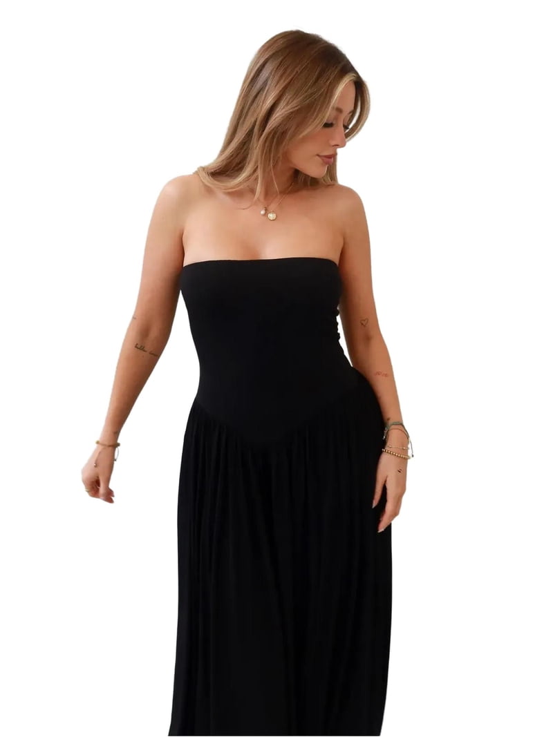 Sofie Strapless Fitted Maxi Dress