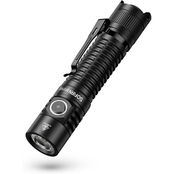 Sofirn SP31 V3 Tactical Flashlight Rechargeable, 2000 High Lumen Pocket Flashlight with Powerful LED, Dual Switches and Battery for EDC, Home, Emergency, Heavy Duty, IP68 Waterproof / Compact Built