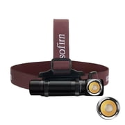 Sofirn SP40A Rechargeable LED Headlamp, 1200 Lumens USB-C Headlight with Magnetic Tailcap, IPX7 Waterproof, 90   Adjustable, Compatible with 18650/18350