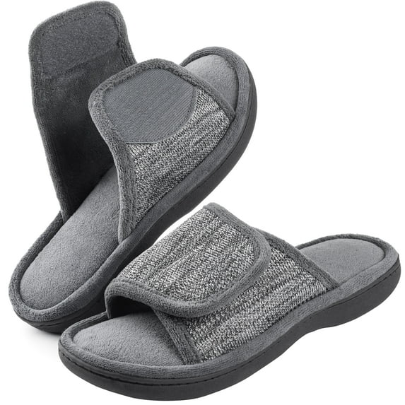 Sofora by RockDoves Men's Adjustable Wrap Memory Foam Slide Slipper
