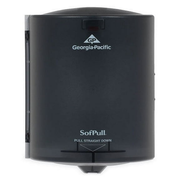 Sofpull Center Pull Hand Towel Dispenser, Smoke Gray (GPC58204)