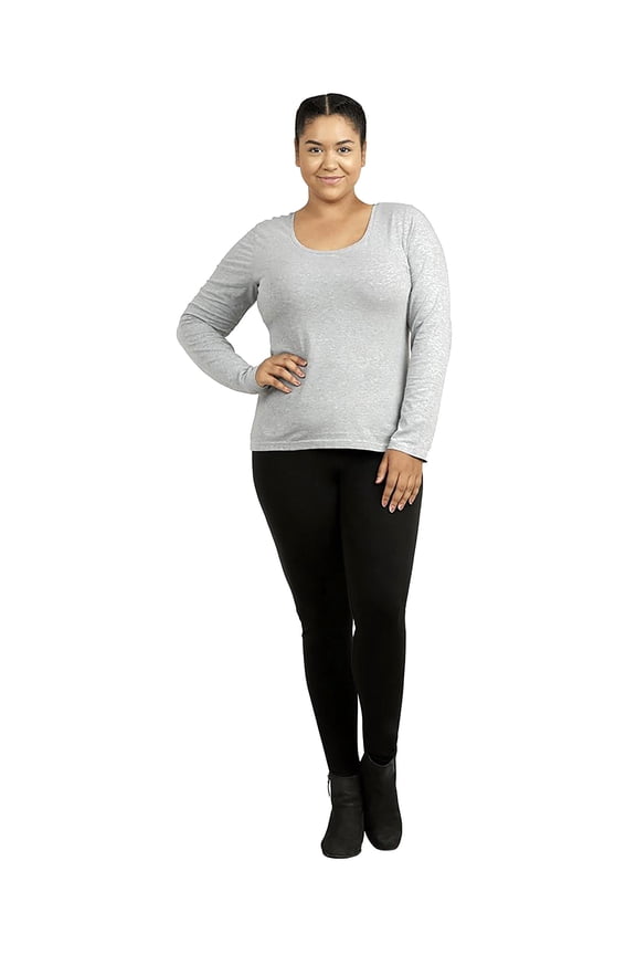 Cotton Leggings - Womens Medium Weight Breathable Cotton Legging, Black, Size: 3X-Large