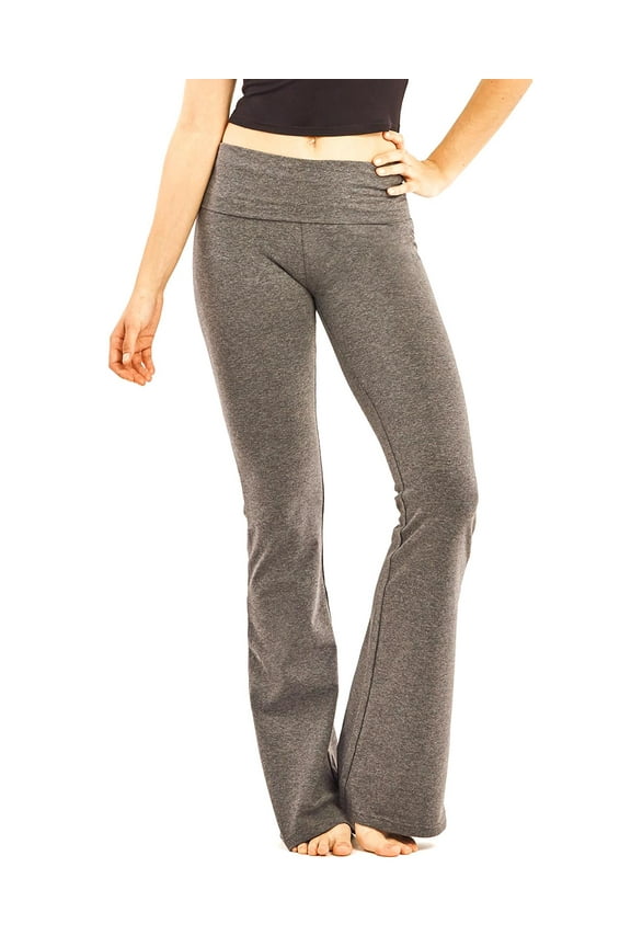 Ladies Yoga Pants Womens Sweatpants Active Wear, Gray, Size: Large
