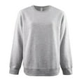 thumbnail image 1 of Sofra Women Fleece Crewneck Sweatshirt M, Heather Grey, 1 of 2