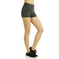 thumbnail image 1 of Sofra Women & Plus 12" Stretch Outseam Wide Wastband Workout Running Hot Shorts (S-3XL), 1 of 4