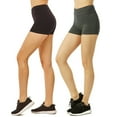 thumbnail image 1 of Sofra Women & Plus 12" Stretch Outseam Wide Wastband Workout Running Hot Shorts (S-3XL), 1 of 4