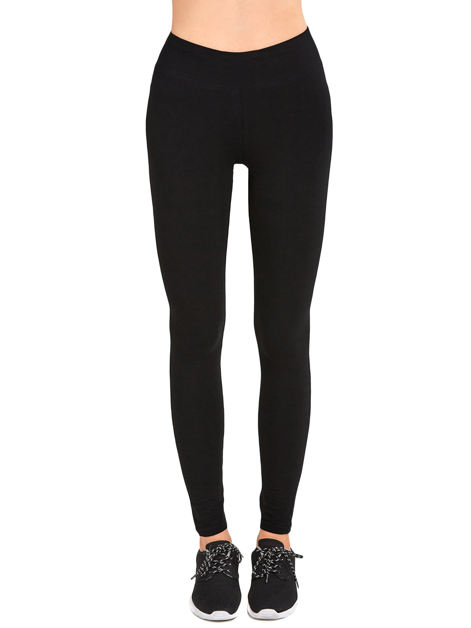 Sofra Women & Plus Cotton High Waist Full Length Cotton Workout