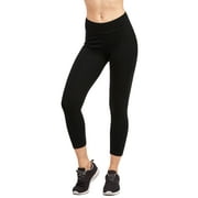 Sofra Women & Plus Soft Cotton Active Stretch Capri Length Lightweight Leggings