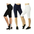thumbnail image 1 of Sofra Women & Plus Wide Wastband Active Stretch Workout 21" Cotton Biker Shorts (S-3XL), 1 of 4