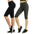 thumbnail image 1 of Sofra Women & Plus Wide Wastband Active Stretch Workout 21" Cotton Biker Shorts (S-3XL), 1 of 4