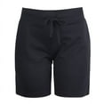 thumbnail image 1 of Sofra Women's Athletic Workout Gym Casual Jersey Pocket 7" Shorts with Drawstring, 1 of 7